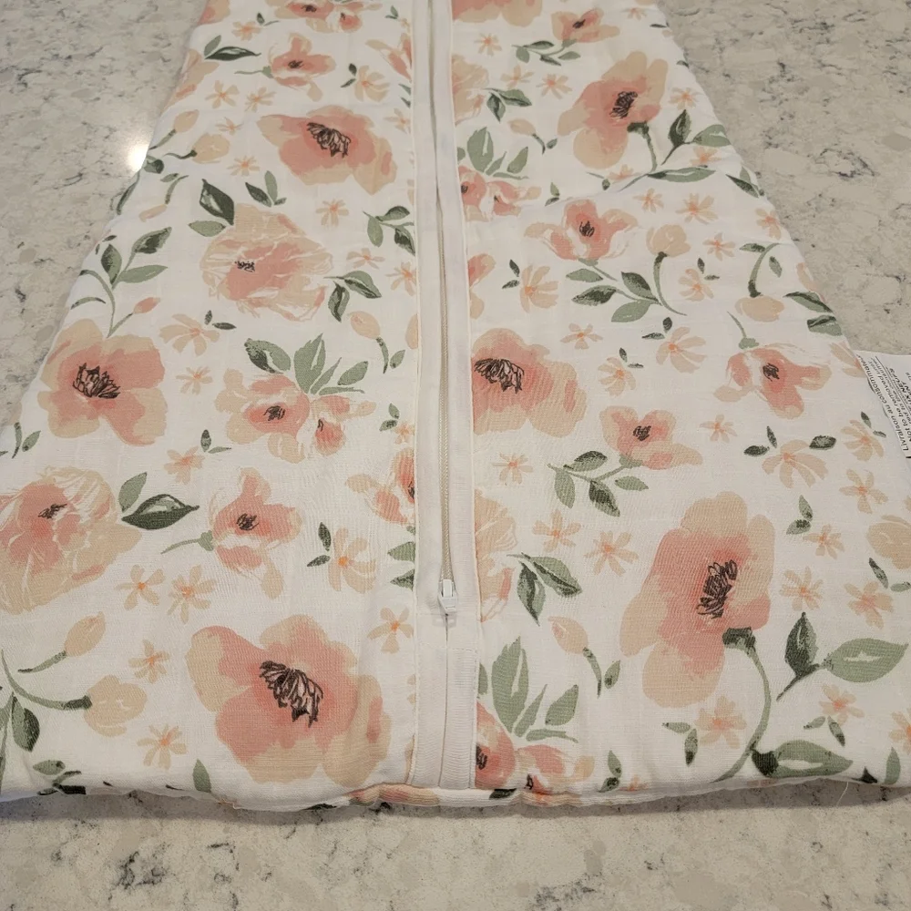 Pottery Barn Kids Meredith Muslin Wearable Blanket NEW! Blush
